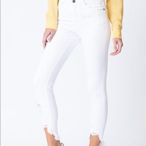 KanCan White Distressed Denim Jeans